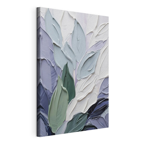 Fijne blaadjes in zachte tinten Canvas Schilderijen Fijne blaadjes in zachte tinten
