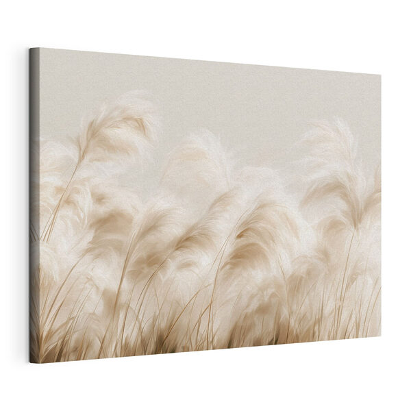 Een zacht briesje waait door het zachte gras Canvas Schilderijen Een zacht briesje waait door het zachte gras