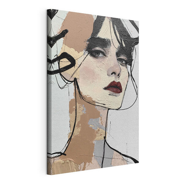 Schilderij van een vrouw Canvas Schilderijen Schilderij van een vrouw