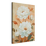 Canvas Schilderijen - Rustgevende bloemen in zachte pasteltinten