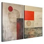 Modulaire canvasprint Twee kunstwerken
