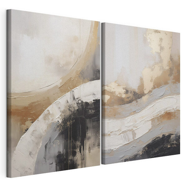 Modulaire canvasprint Twee kunstwerken