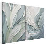 Modulaire canvasprint Zachte golven van kleur en vorm