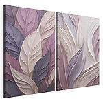 Modulaire canvasprint Elegante laagjes in zachte tinten