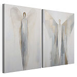 Modulaire canvasprint Etherische figuren in zachte kleuren