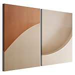 Modulaire canvasprint Zachte rondingen en warme tinten gaan prachtig samen