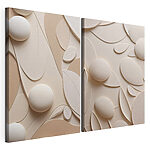 Modulaire canvasprint Zachte rondingen en organische vormen gaan hand in hand