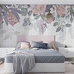 Fotobehang Verfijnde bloemen in zachte tinten